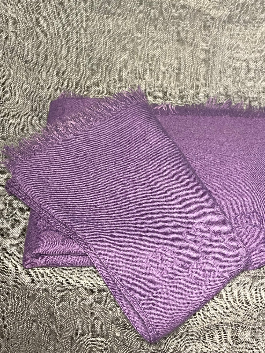 GUCCI PURPLE SCARVE