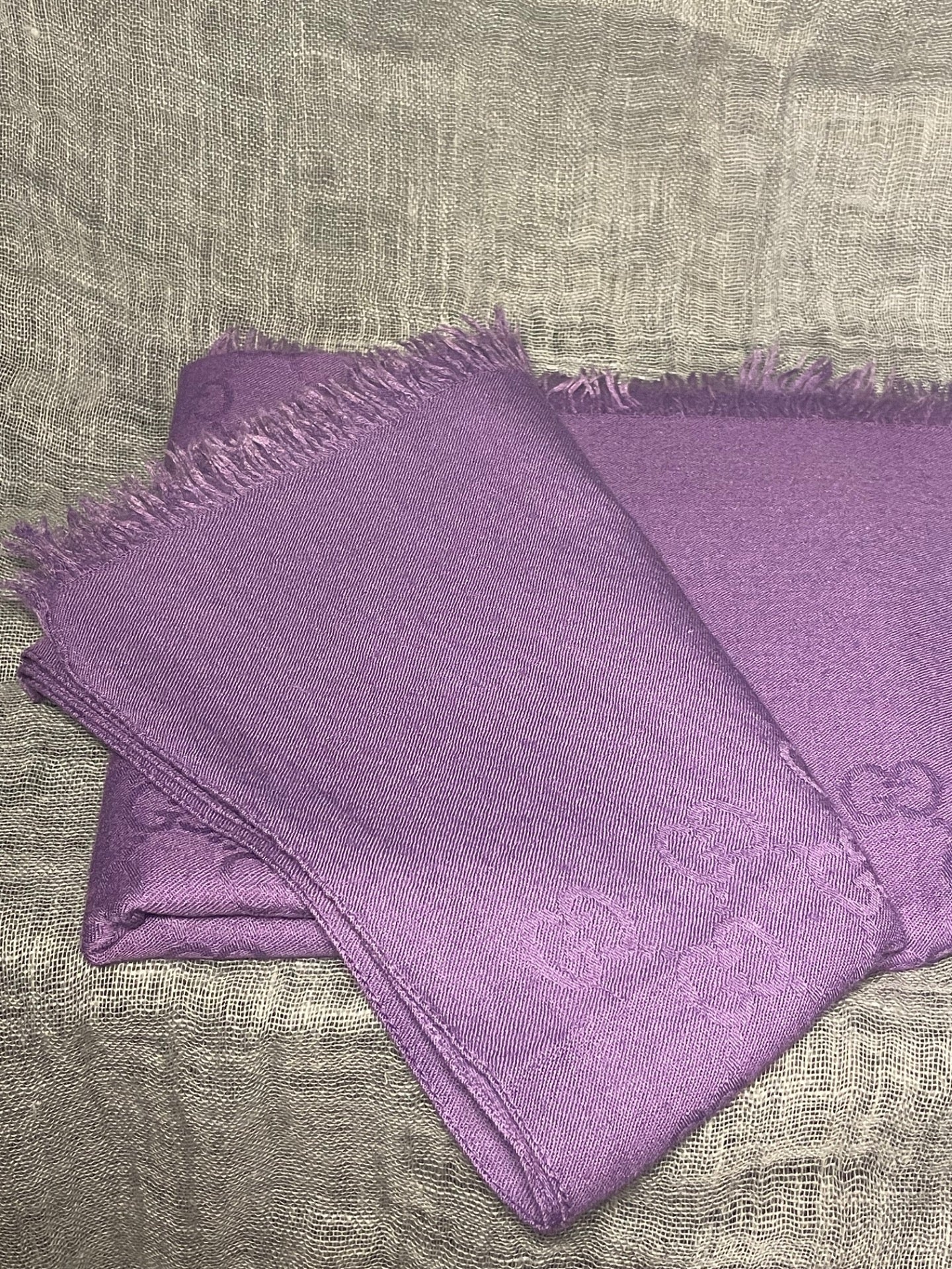 GUCCI PURPLE SCARVE