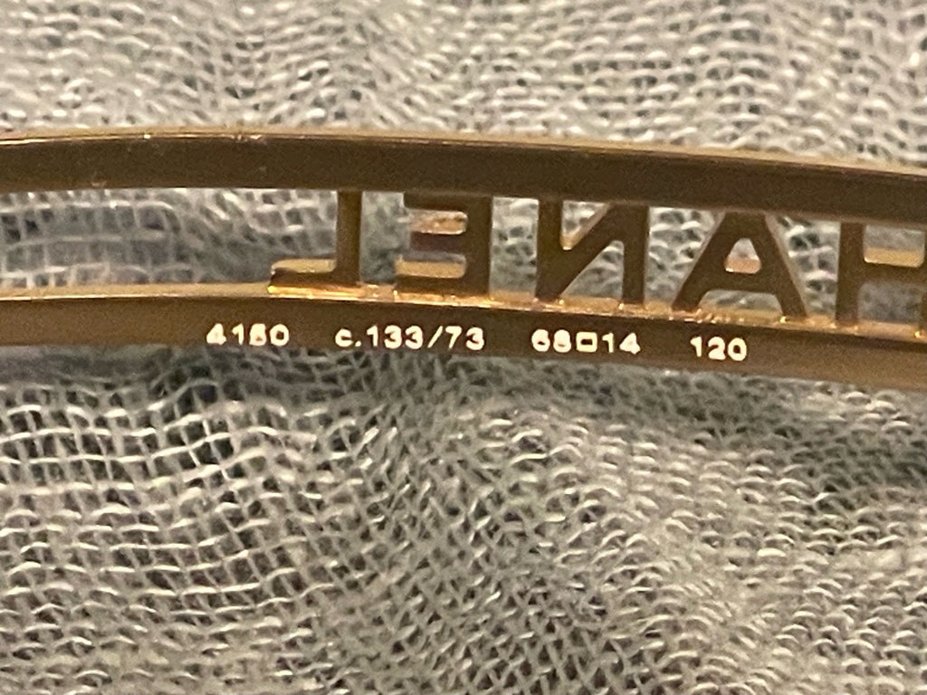 CHANEL SUNGLASES IN GOLD