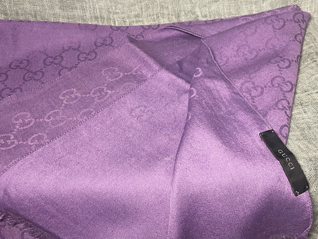 GUCCI PURPLE SCARVE