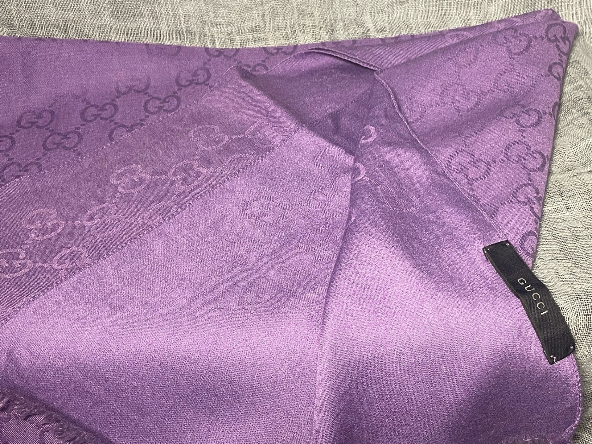 GUCCI PURPLE SCARVE