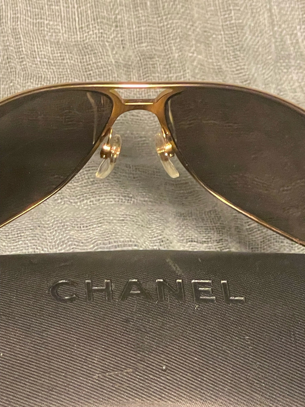 CHANEL SUNGLASES IN GOLD